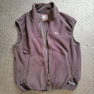 Nike Vintage All Conditions Gear Fleece Vest, Made in USA, Men's M, Black, Used